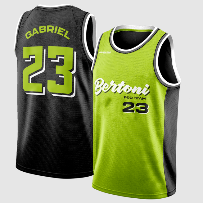 Camisa regata estilo de basquete, da bertoni pro